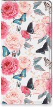 Flipcase Cadeautjes voor Moederdag OPPO Reno8 T 4G Smartphone Hoesje Butterfly Roses