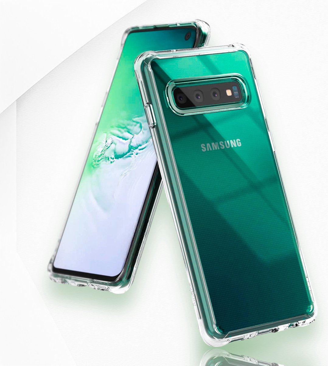 Samsung Galaxy S10 Shockproof Hoesje - Ultieme Bescherming Samsung Galaxy S10 Case - Luxe Transparante Anti Shock Samsung Galaxy S10 Backcover