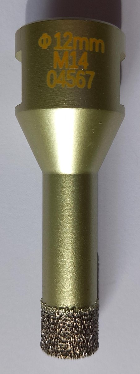 Tegelboor - galvanisch - aansl. M14 - Ø 12mm