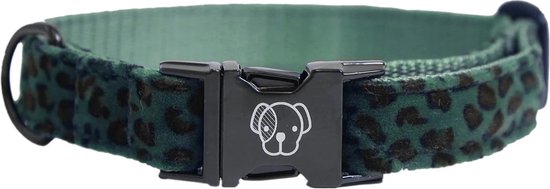 Kentucky Dogwear Hondenhalsband Luipaardprint - Donkergroen L - 42-68cm