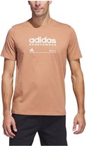 T-shirt Adidas Sportswear Lounge Manche Courte Oranje M Homme