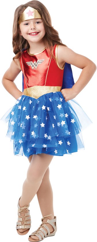 Rubies - Costume Wonderwoman - Costume Premium Wonder Woman Fille - Or - Taille 128 - Déguisements - Déguisements