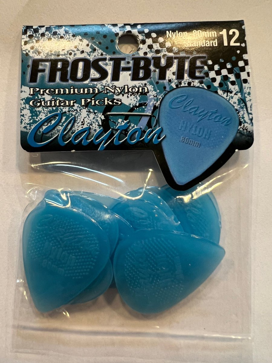 Clayton - Frost-Byte plectrum - 0.80 mm - 12-pack