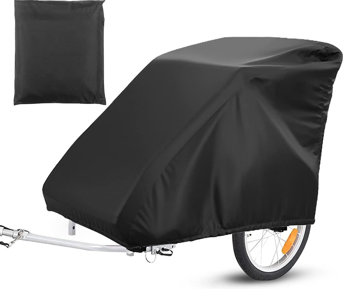 Bâche Protection Remorque Vélo Universelle 420D - Housse Étanche 140 X 88 X 92 Cm