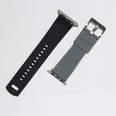 Apple Watch bandje Silicone Pro grijs/zwart - 38 mm / 40 mm / 41 mm