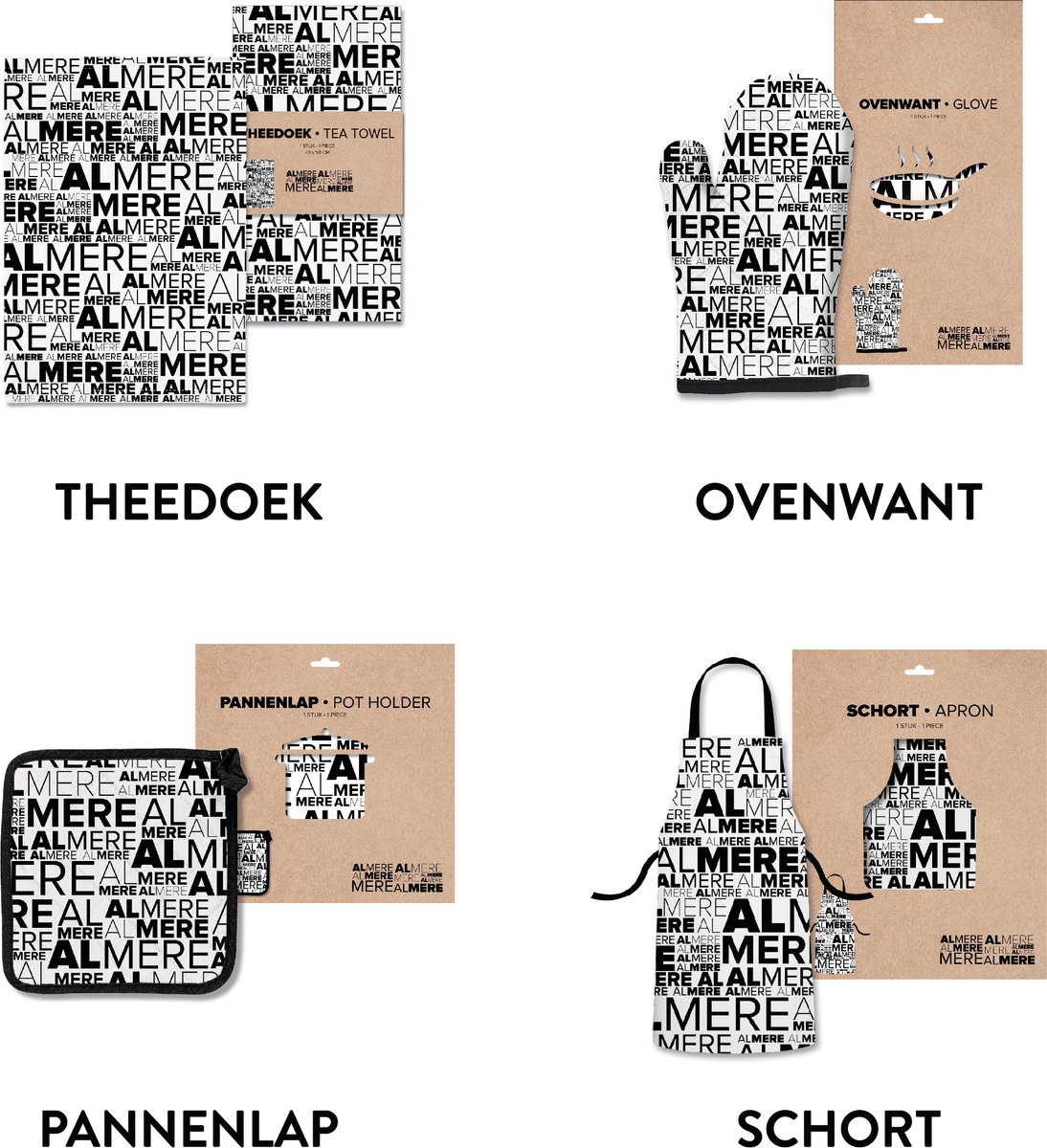 Almere keukentextiel voordeelpakket - Souvenirs Nederland