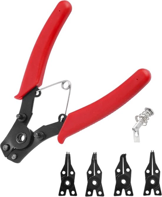 Pd Rood PD® - Borgveertang - 4 delig - Borgringtang - Seegerringtang - Rood ...