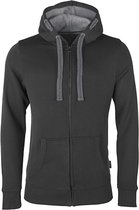 Men´s Hooded Jacket met ritssluiting Dark Grey - 5XL