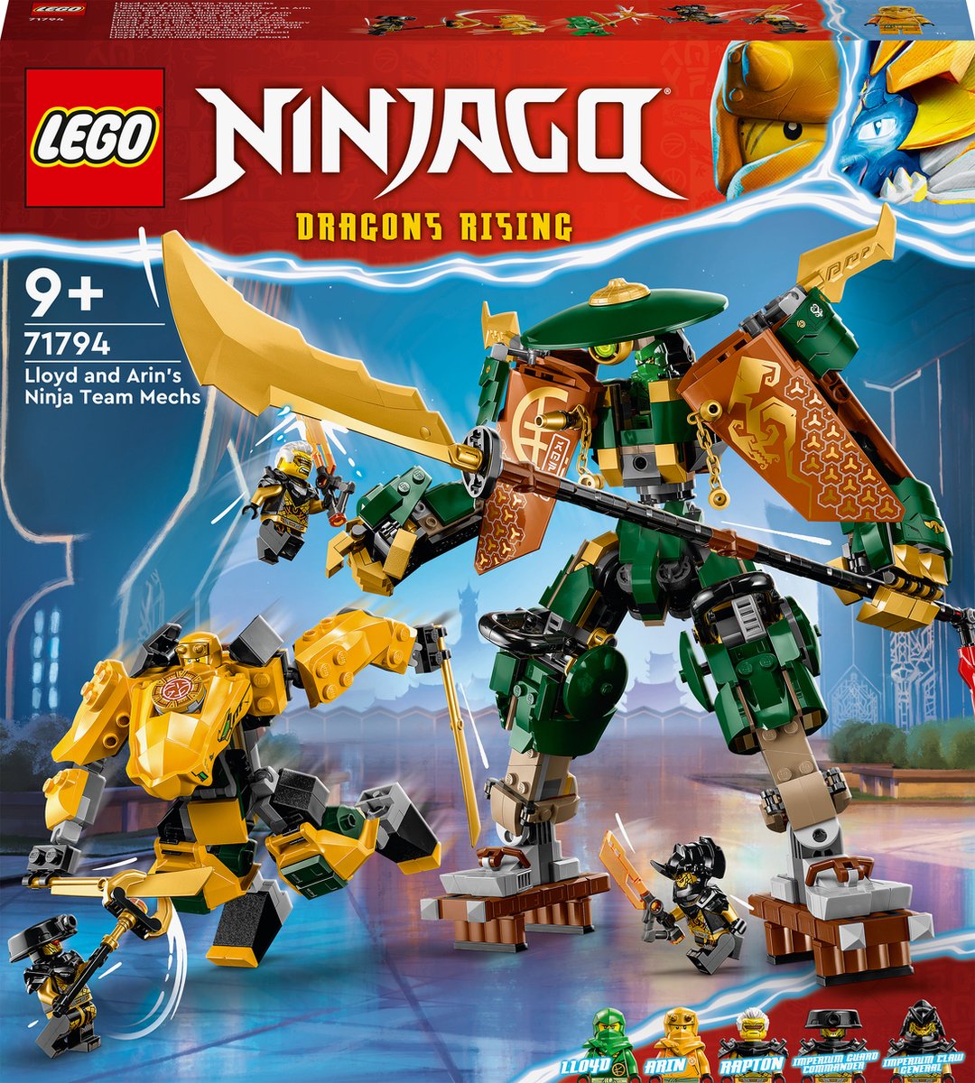 LEGO NINJAGO 71785 Le Robot Titan de Jay, Jouet pour Enfants, avec Min