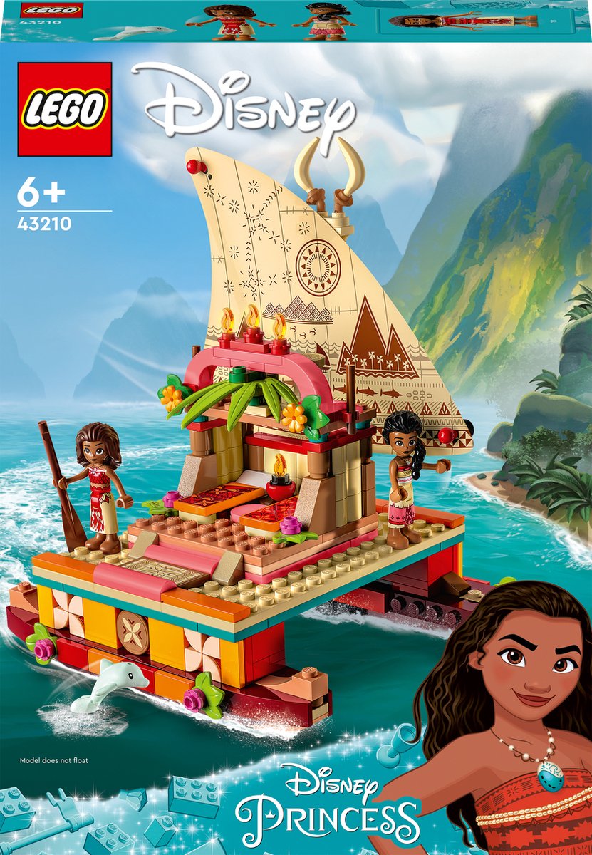 LEGO Disney Princess Vaiana's ontdekkingsboot Bouwset - 43210 | bol