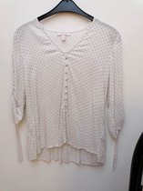 Esprit blouse - wit met bollen - maat 40