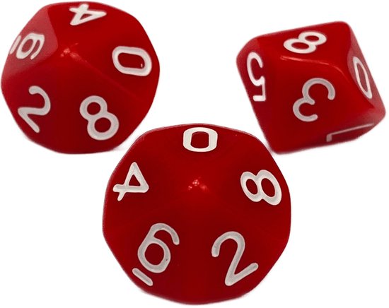 WeLoveDice - Kubus wit met rood en rood met witte hartjes - Made in