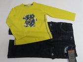 Ensemble - Jongens -Tshirt geel + jeans broek - 3 jaar 98