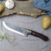 Couteau de chef - Couteau de boucher - Fait à la main - Couteau de chef - BBQ - Dragon - Couteau - Homme - Couteau de Cuisine - Cuisson - Acier au carbone - Robuste - Handgemaakt - Couteau de chef - CONSEIL CADEAU !