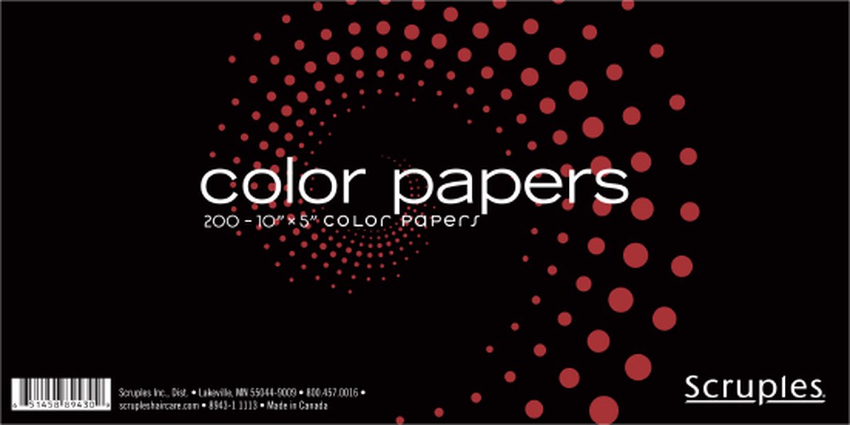 Scruples Hair Color Papers