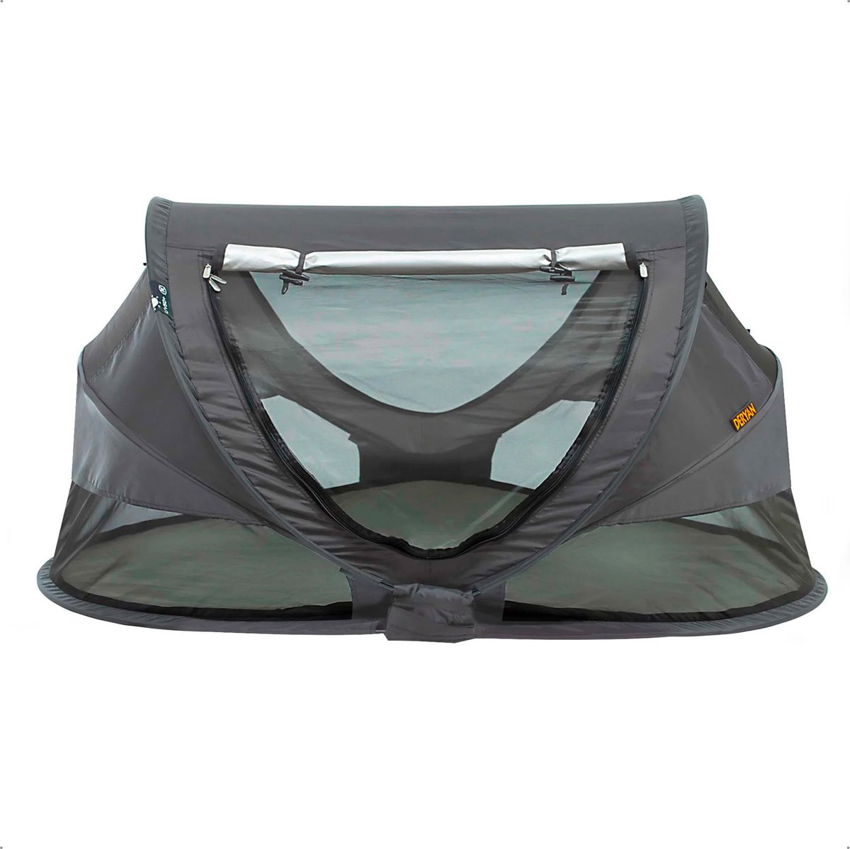 Deryan Peuter Luxe Campingbedje – Inclusief zelfopblaasbare matras - Donker grijs