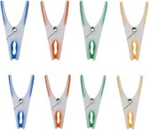 24x stuks Wasknijpers in verschillende kleuren met sotfgrip - huishoudelijke producten - knijpers