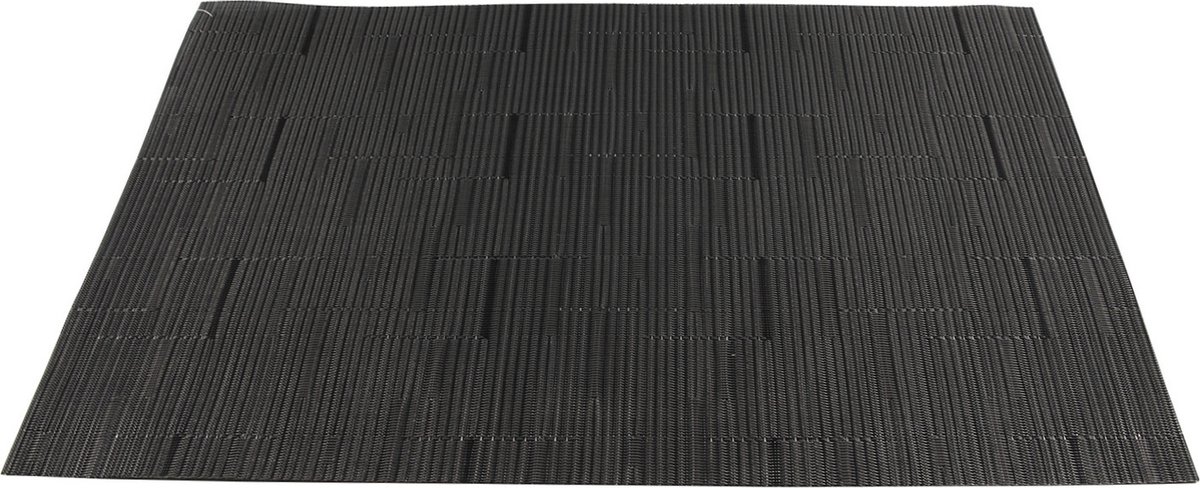 Placemats - zwart - 10x stuks - 30 x 45 cm - onderlegger - tafeldecoratie