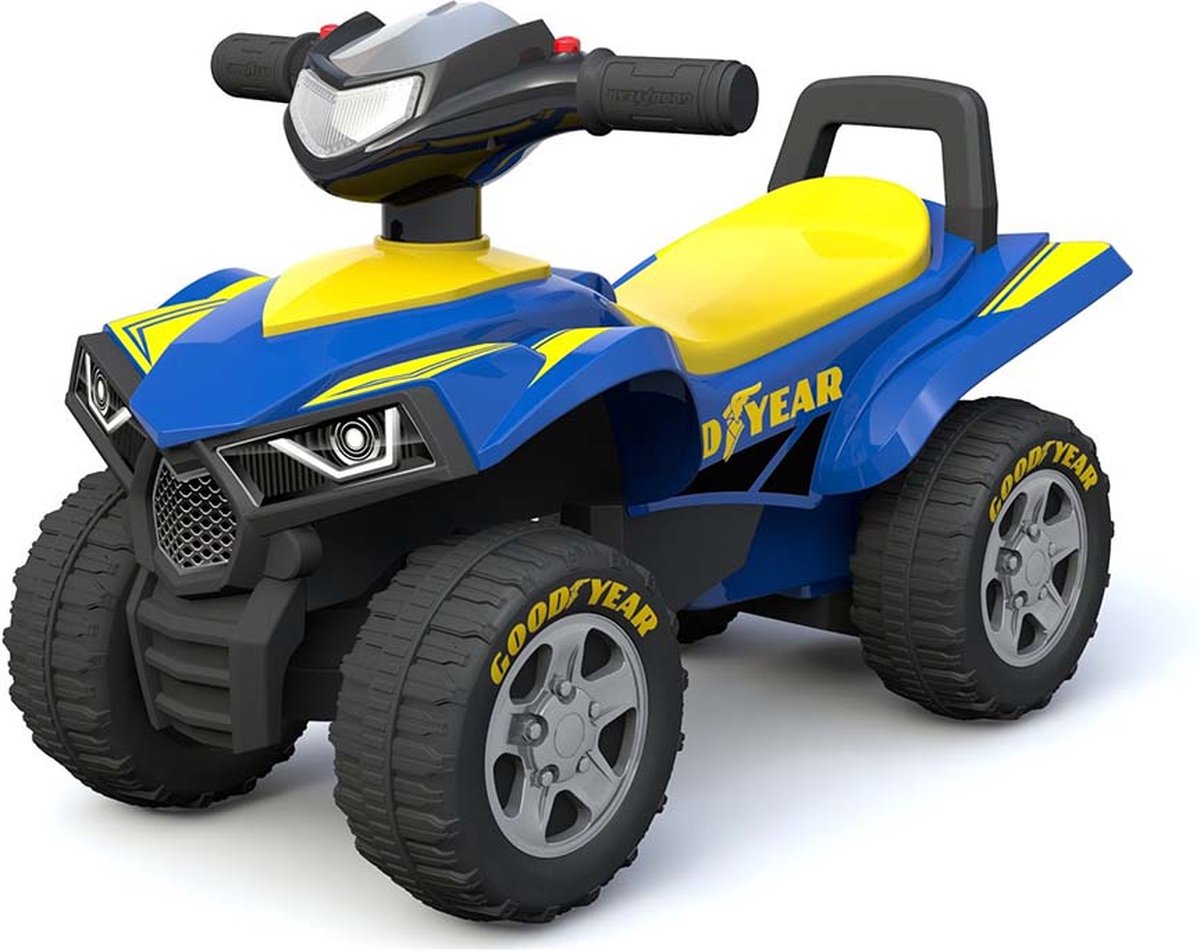 Happy Baby - loopauto - Good Year Blauw Geel