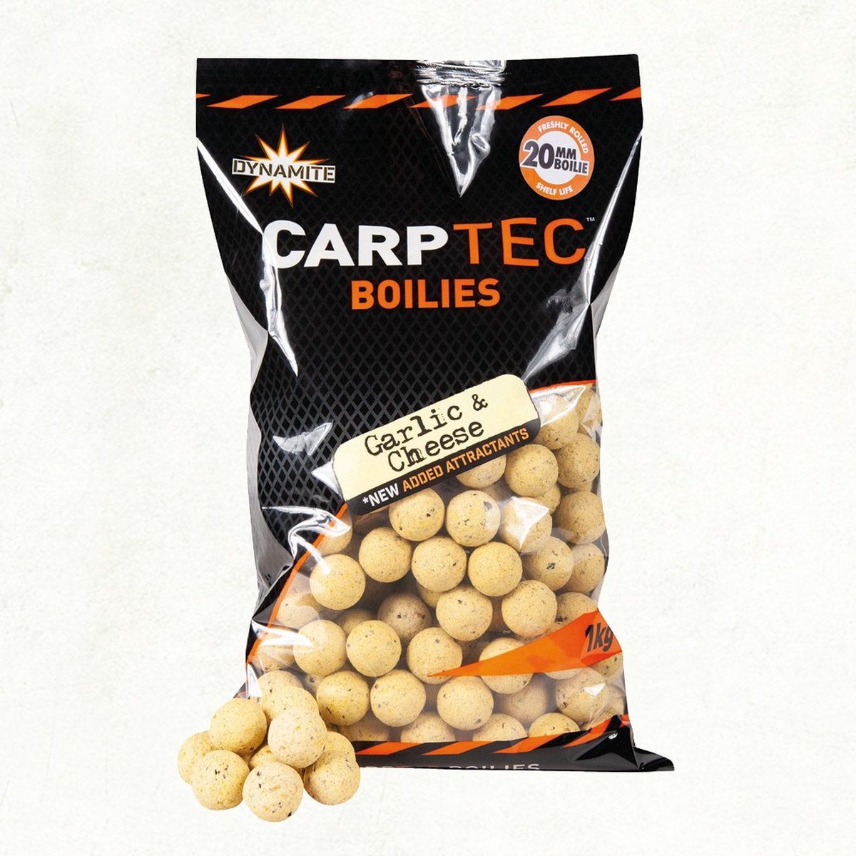 Carp Spirit Dynamite Baits Carptec Boilies | 900g Wit 20mm