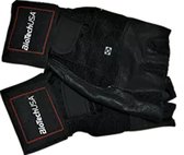 BiotechUSA trainingshandschoenen - Houston Gloves (met long strap) - zwart - maat SMALL (S)