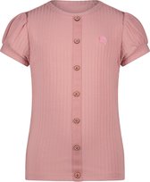 Meisjes t-shirt rib - Kyoto - Vintage roze