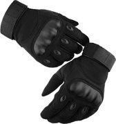 Motorhandschoenen, mannen volledige vinger motorhandschoenen touchscreen-ATV motorcross racehandschoenen (zwart, XL)