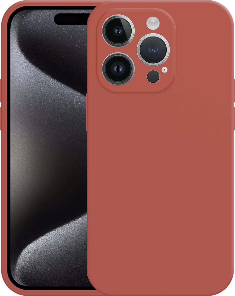 Just in Case hoesje geschikt voor iPhone 15 Pro Hoesje - Color Backcover - Rood