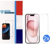 iPhone 15 Screenprotector - iPhone 15 Screen Protector - Beschermglas iPhone 15 - Gehard glas - Screen Protector iPhone 15 - Beschermglas - 2 Stuks