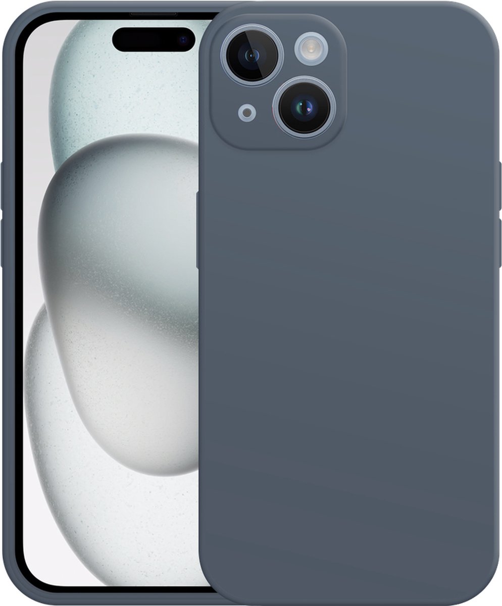 Just in Case hoesje geschikt voor iPhone 15 Hoesje - Color Backcover - Blauw