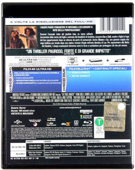 American Nightmare 2: Anarchy [Blu-Ray 4K]+[Blu-Ray]