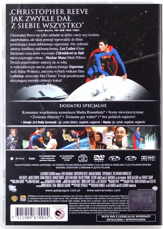Superman IV: The Quest for Peace [DVD] - 