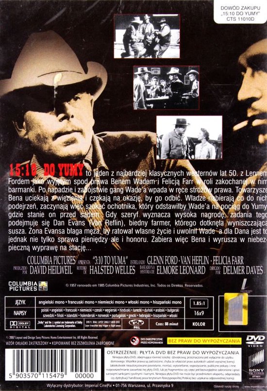 De trein van tien over drie [DVD] (Dvd), Van Heflin Dvd's bol