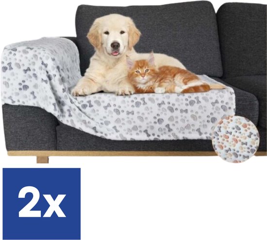 Foto: Doggy plaid honden katten 75 x 100 cm 2 stuks