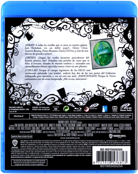 Mars Attacks! [BluRay] (Bluray), Sarah Jessica Parker Dvd's bol