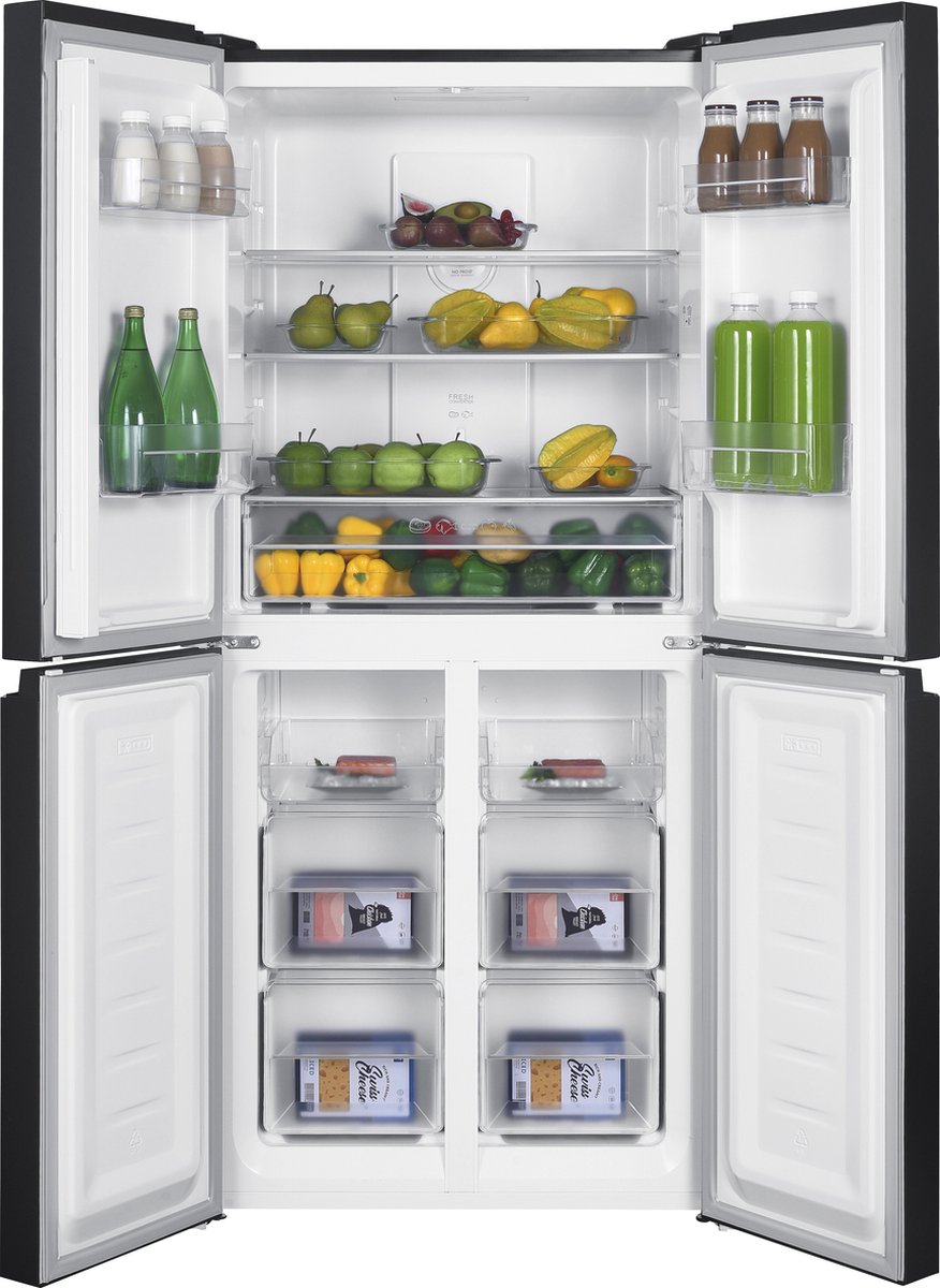 Bella BMD-448DDI - Amerikaanse Koelkast - 4 Deuren - No-Frost - Digitaal Display - 362 liter - Dark Inox — afbeelding 7