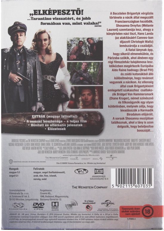 Foto: Inglourious basterds dvd 