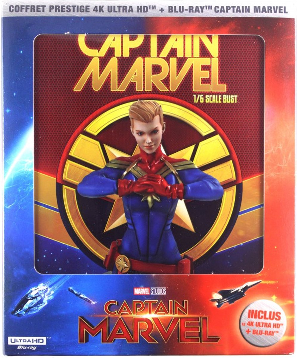 Captain Marvel [Blu-Ray 4K]+[Blu-Ray]+[FIGURKA]-