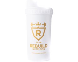 Rebuild Nutrition - Shakebeker - 700 ml - Wit - Handige Mixer voor Eiwitshakes en Drankjes