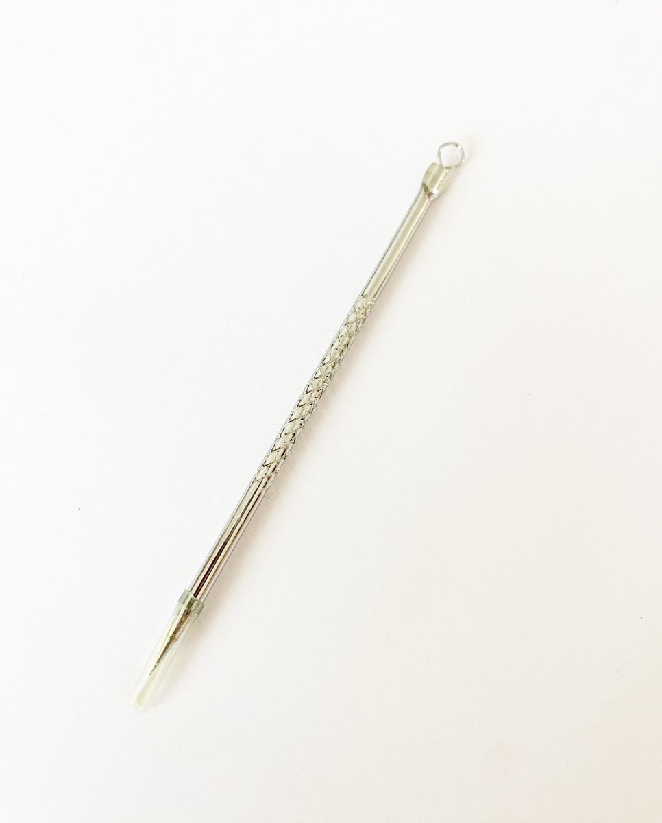 Goedkoopste Comedonennaald - Mee-eters verwijderen - Blackhead remover - kit met 2 stuks - Comedonenlepel