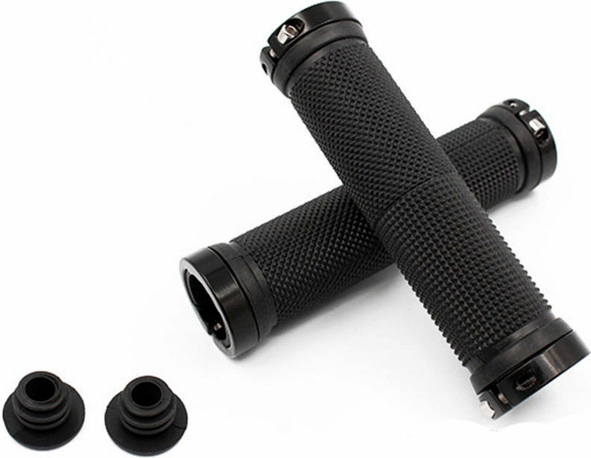 hbs TS-1102Z - Aluminium Fietshandvatten - 13 cm - Antislip Rubber Grip