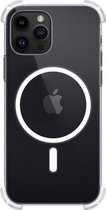 Hoesje Geschikt voor iPhone 15 Pro Hoes Geschikt voor Magsafe Shock Proof Cover Case Shockproof Transparant - Hoesje Geschikt voor iPhone 15 Pro Hoes Back Case Magsafe