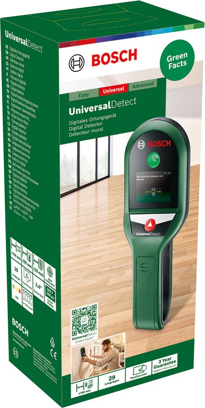 Détecteur de matériaux Bosch - UniversalDetect (Livré avec piles