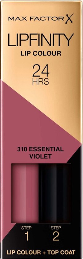 Max Factor Lipfinity Lip Colour Lippenstift Gloss Essential Violet 310 2.3 ml + 1.9 g