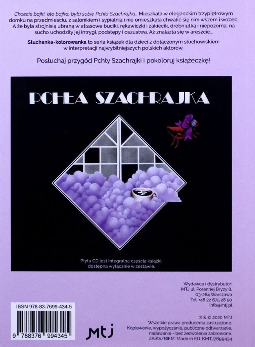Słuchanka kolorowanka - Pchła Szachrajka (digibook) [CD], Fu | Muziek | bol