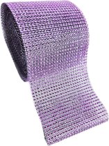 Glitter lint roze steentjes 1 meter 11.5cm glitter glitters steen lintje versieren DIY knutselen meisjes craft art scrapbook