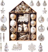 Set de boules de Noël Trendopolis 70 pièces - Décorations de Noël - Décorations pour sapins de Noël - Décoration de Noël - Apportez de la magie dans votre maison !