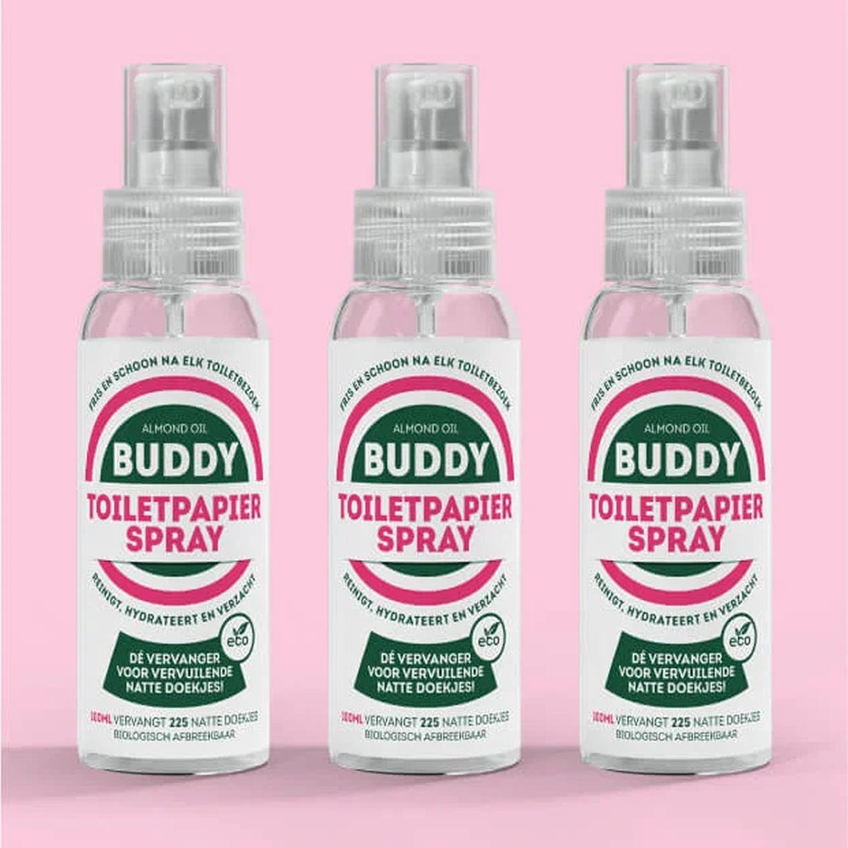 The Good Brand - Buddy toiletpapierspray - 3 Pak - 3 x 100ml