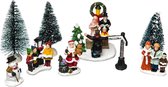 Feeric lights and christmas kerstdorp accessoires-miniatuur figuurtjes