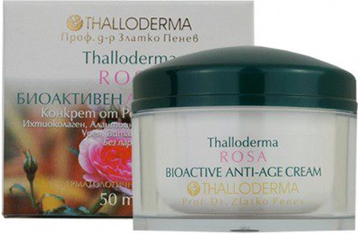 Thalloderma Bioactive anti-age creme met rozenolie Rosa Darmascena uit Bulgarije - collageen - vitaminen 50ml